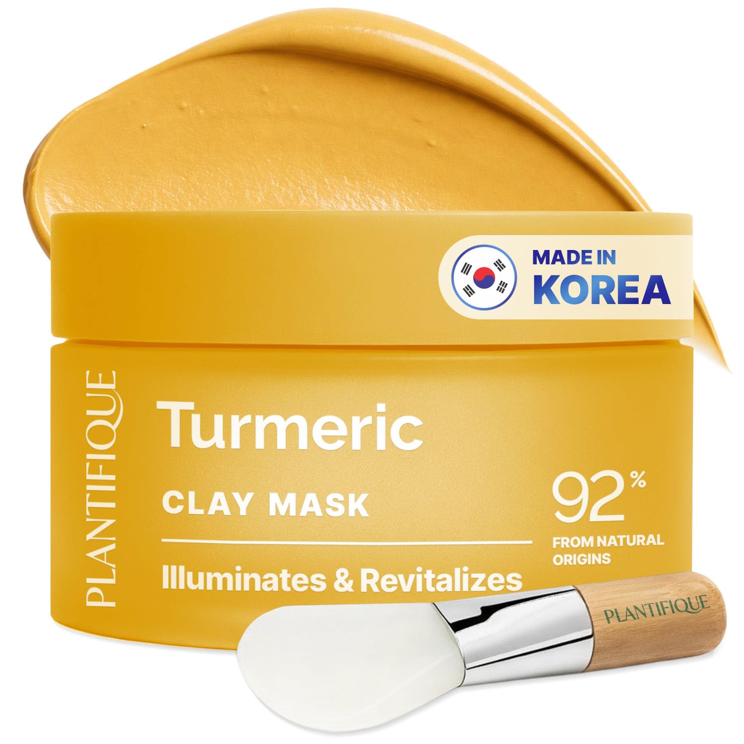 Detalle de PLANTIFIQUE Korean Turmeric Tonerde Maske 110 g