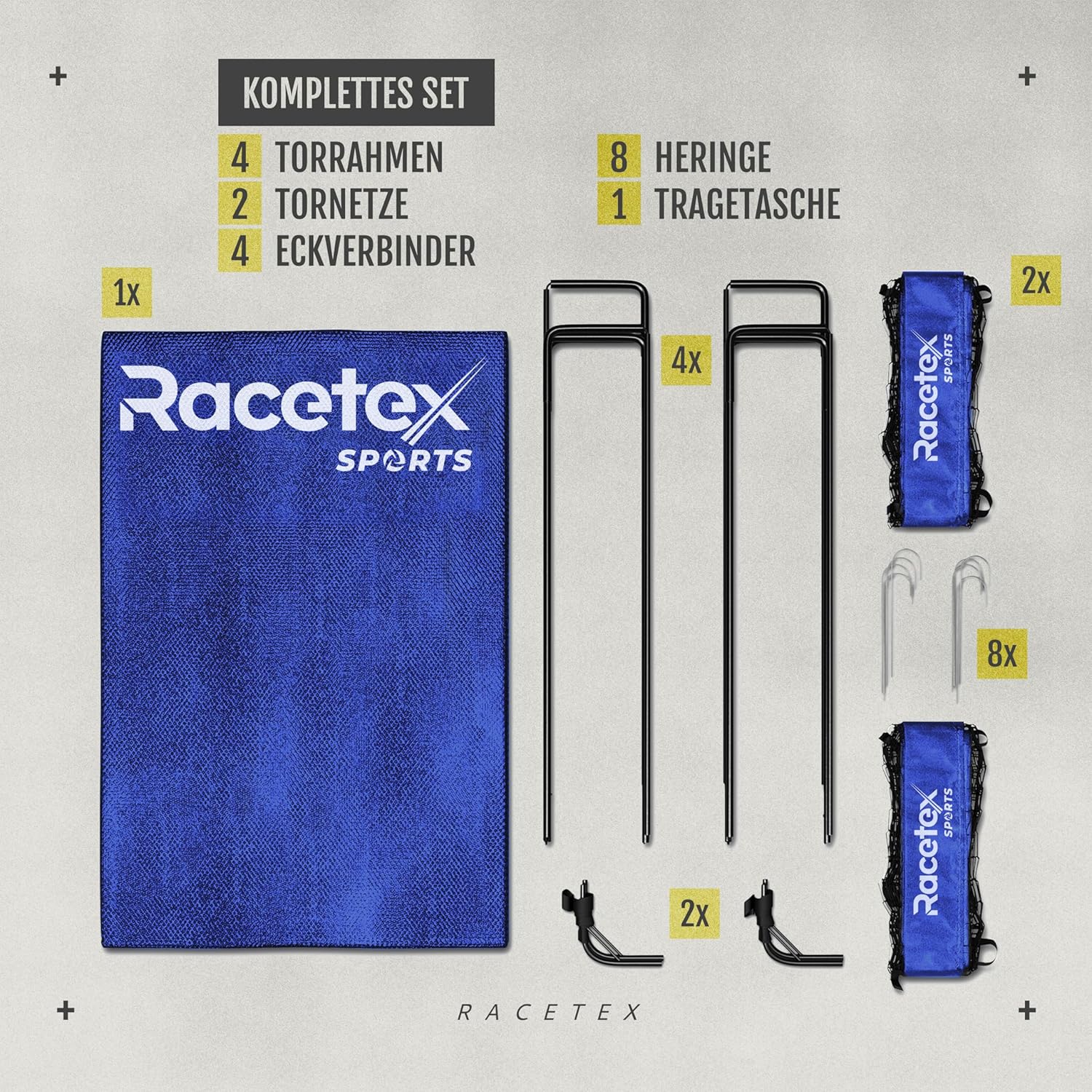 Thumbnail 1 de Racetex 2er Fußballtor Set für Kinder