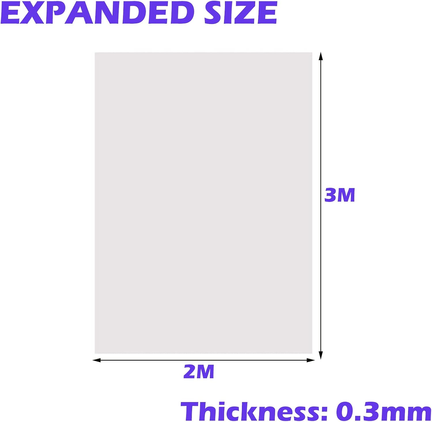 Thumbnail 1 de PALUDO 2 x 3m Heavy Duty Clear Polythene Sheet 0.3mm