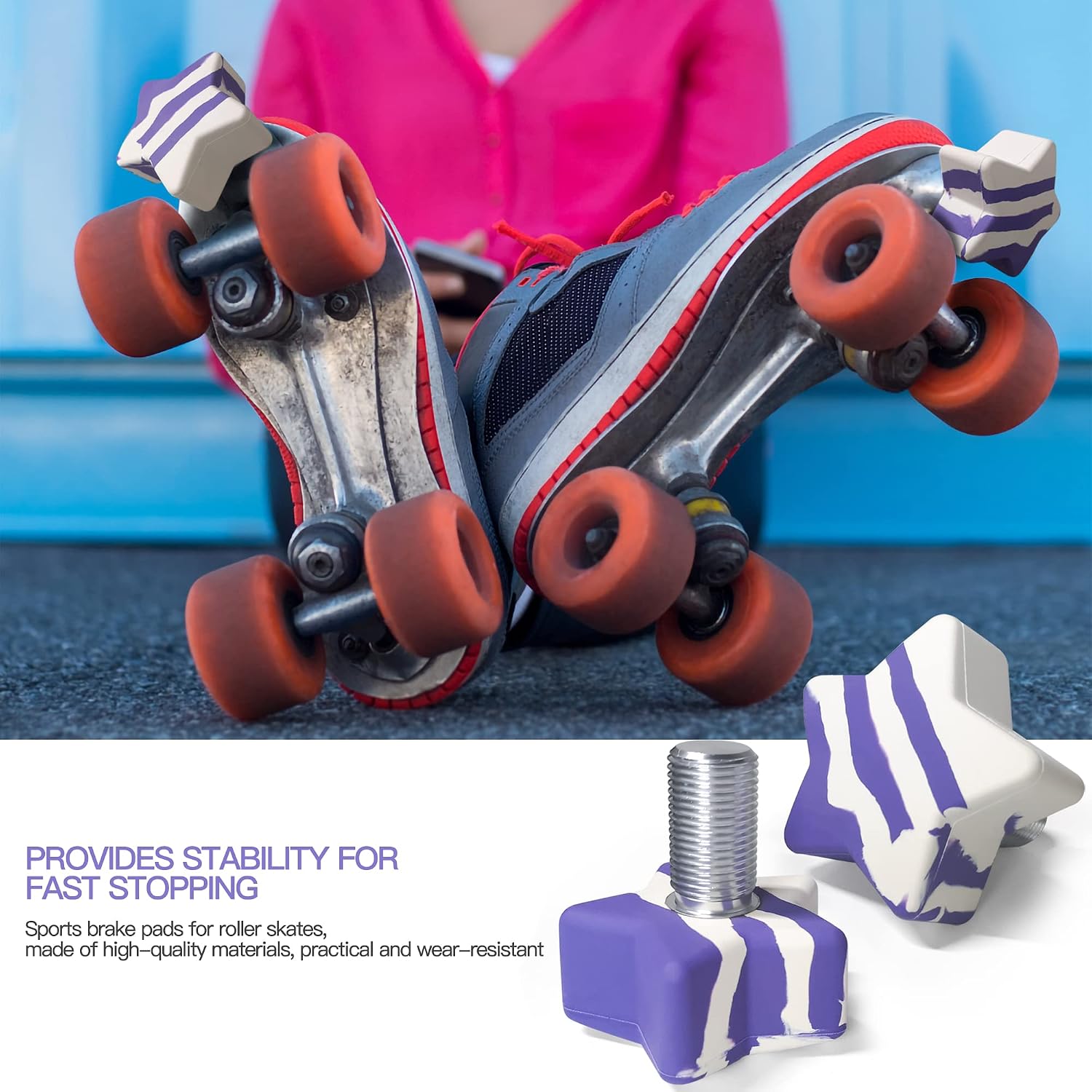 Detalle 2 de TUCANA roller skate toe stops, 5/8-inch bolt