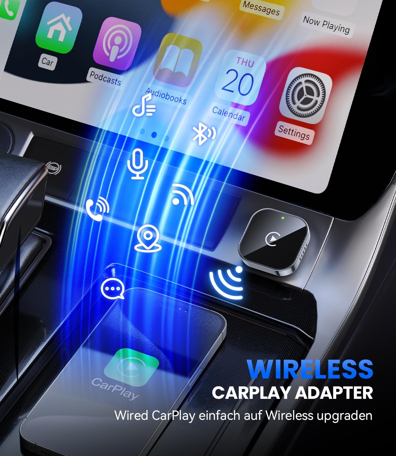 Thumbnail 1 de Jumpeak CarPlay Wireless Adapter 50% kleiner