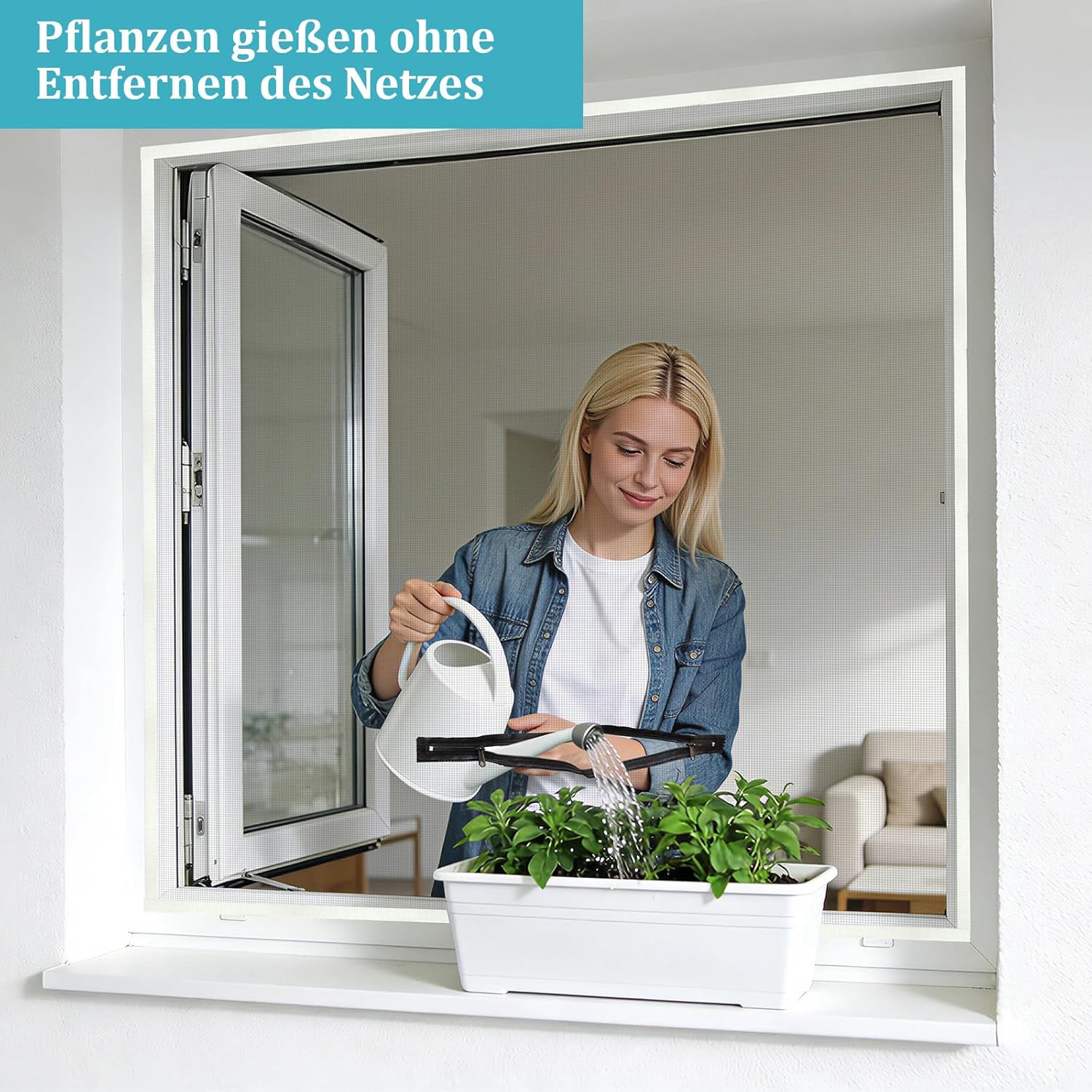 Thumbnail 1 de Apalus Dachfenster Fliegengitter – Zuschneidbares Mückennetz für Klappfenster, ohne Bohren