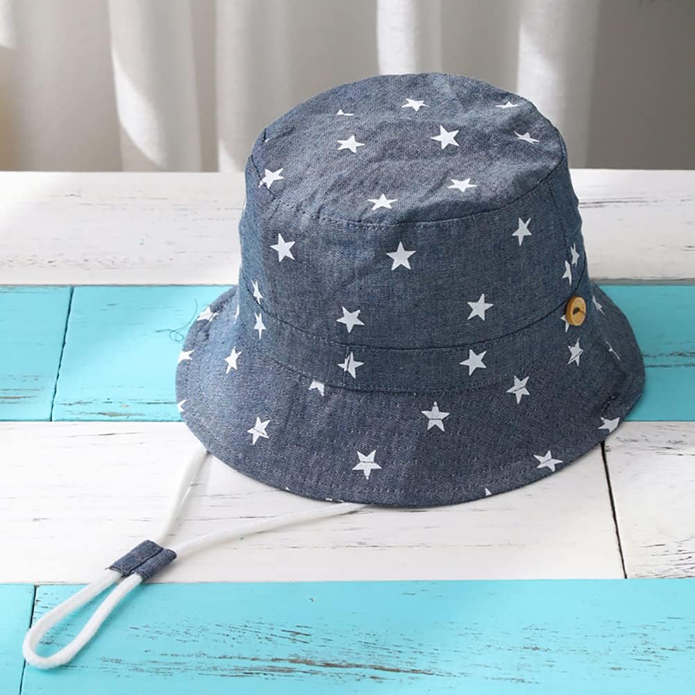 Detalle de Malaxlx Baby & Toddler Bucket Sun Hat (Cute Print) with UPF 50+