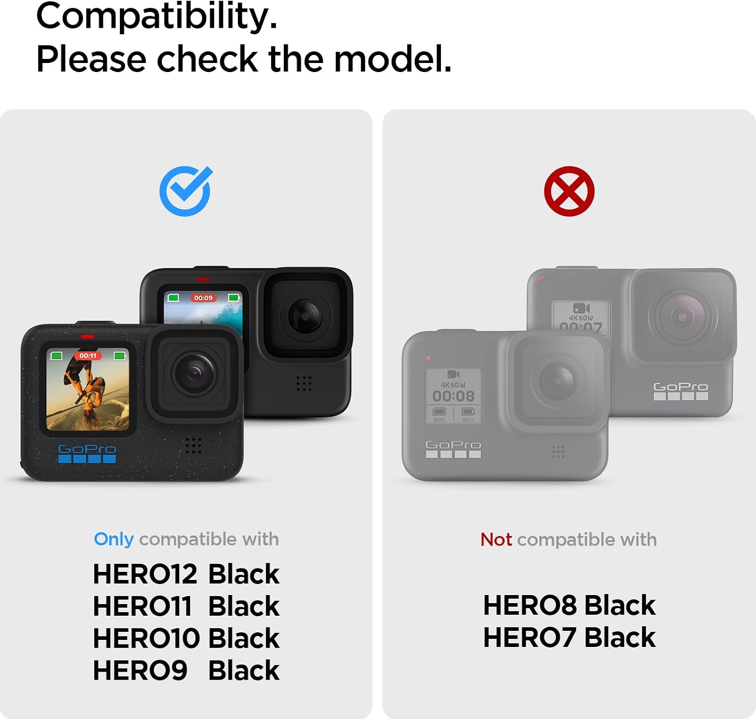 Detalle de Kit Spigen verre trempé pour écran et protection caméra compatible GoPro Hero 12/11/10/9 Black (6 pièces)