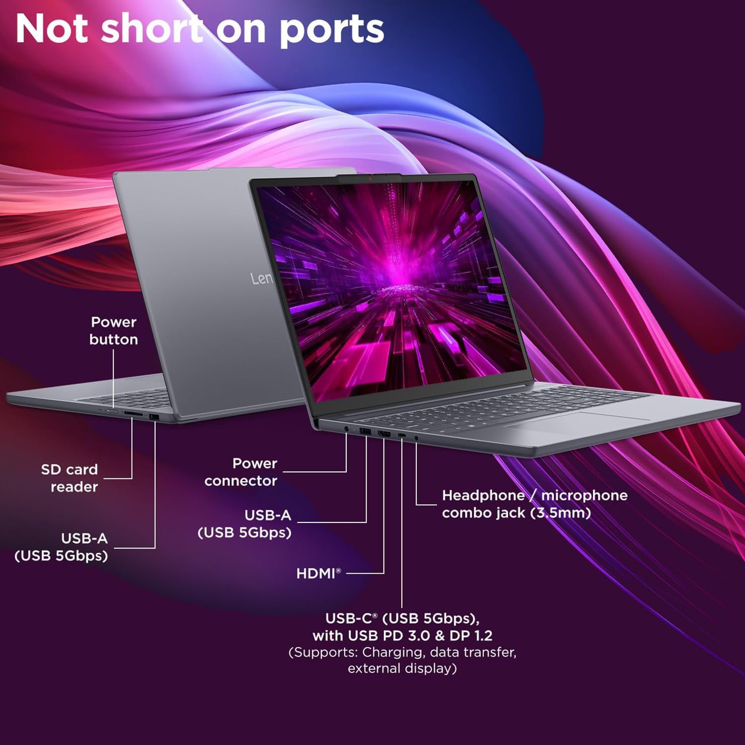 Detalle de Lenovo 16-inch laptop