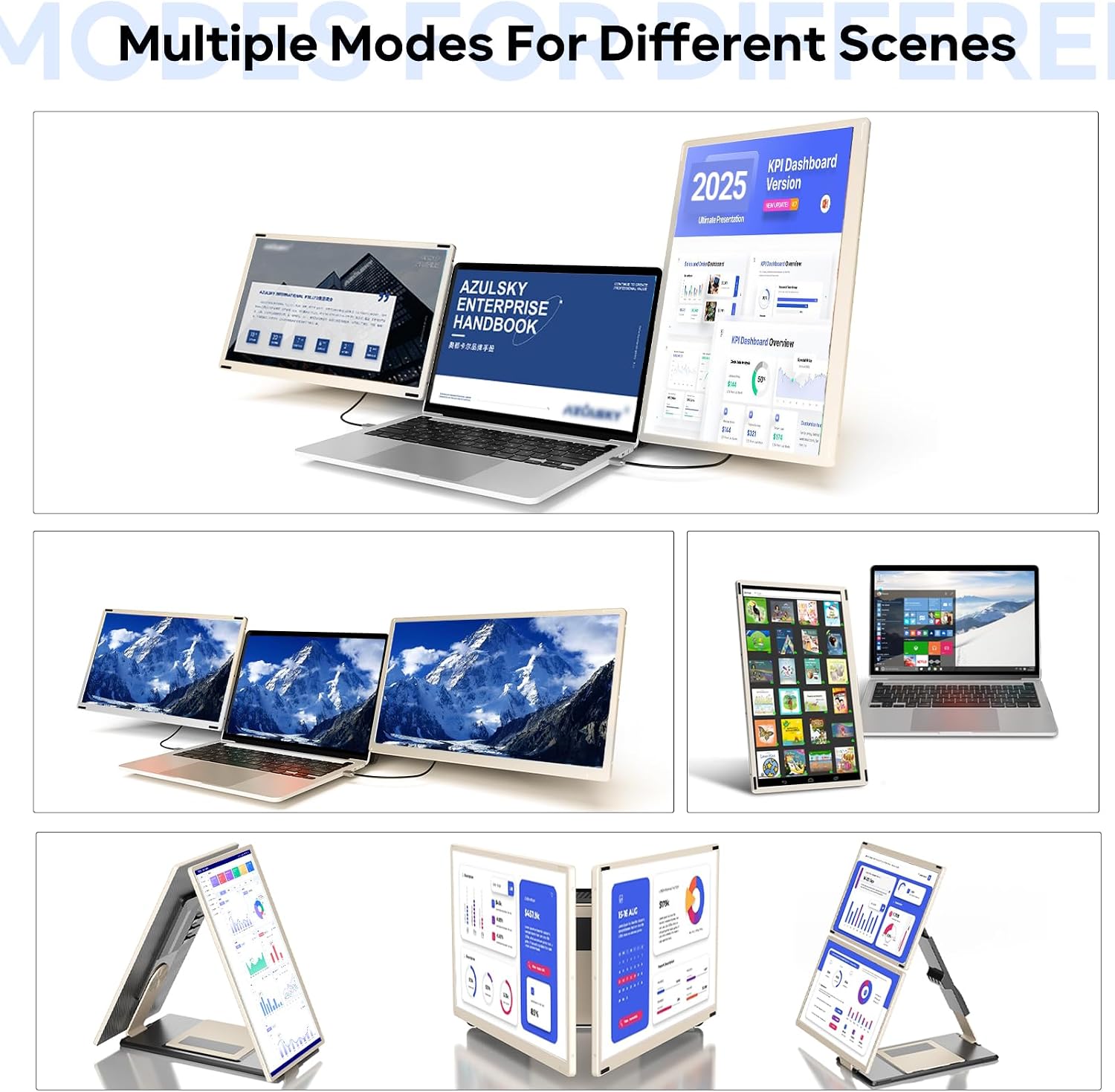 Thumbnail 2 de 15.6" Laptop Screen Extender 1080P for Dual Screens