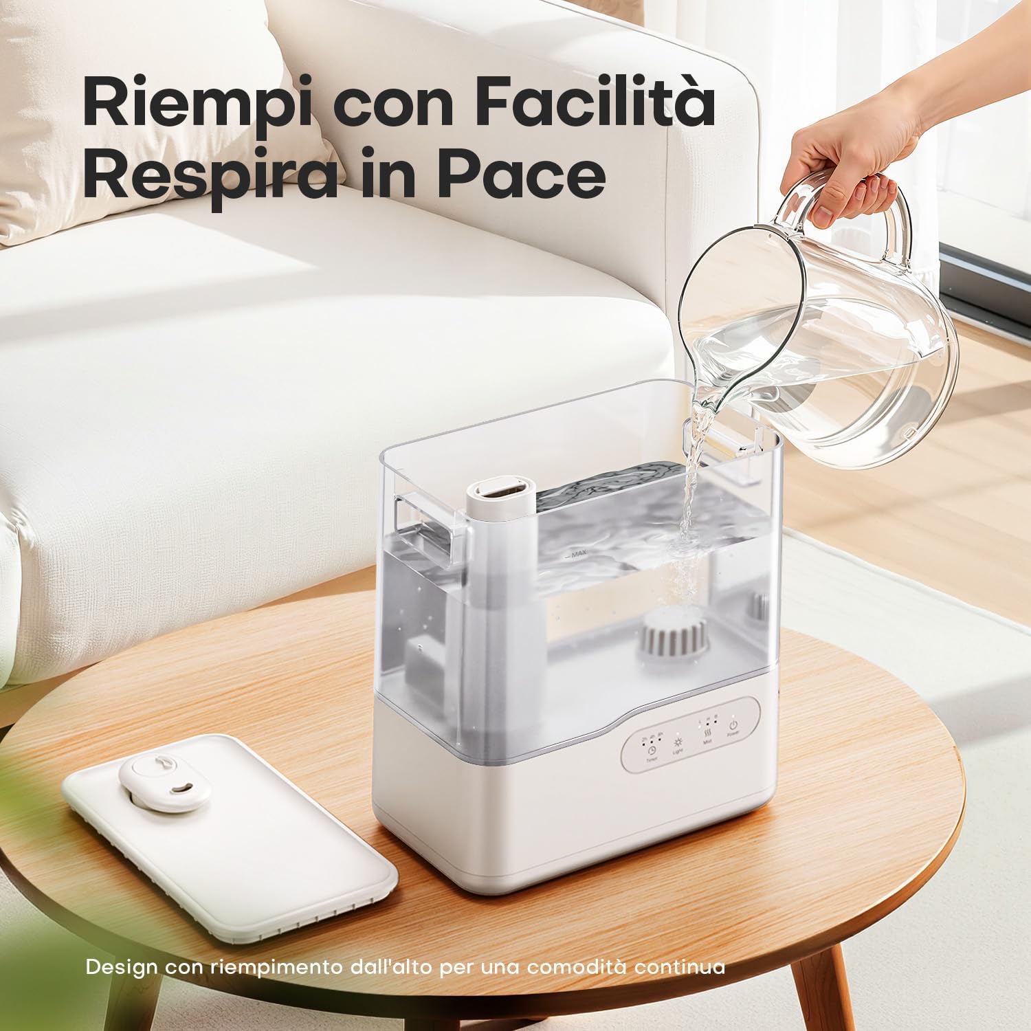 Thumbnail 6 de AROEVE Umidificatore ambiente 5L ultrasuoni con diffusore aromi 🌫
