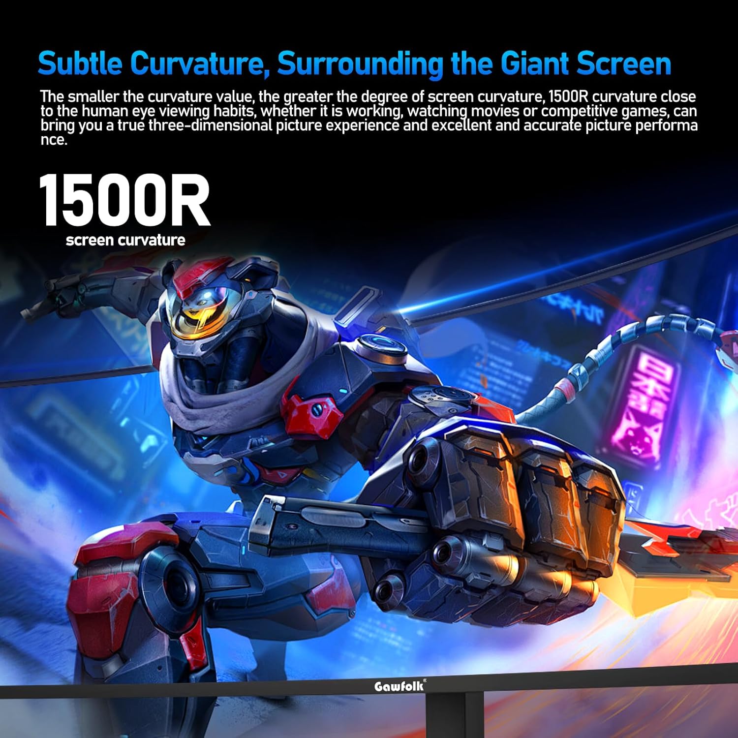 Thumbnail 2 de Gawfolk 49 inch Ultra-wide Gaming Monitor