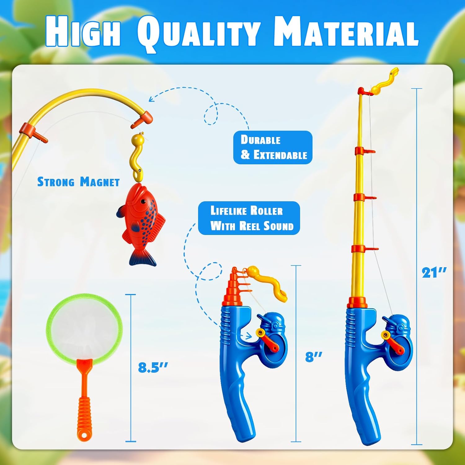 Detalle de CozyBomB Magnetic Fishing Toys Game Set for Kids