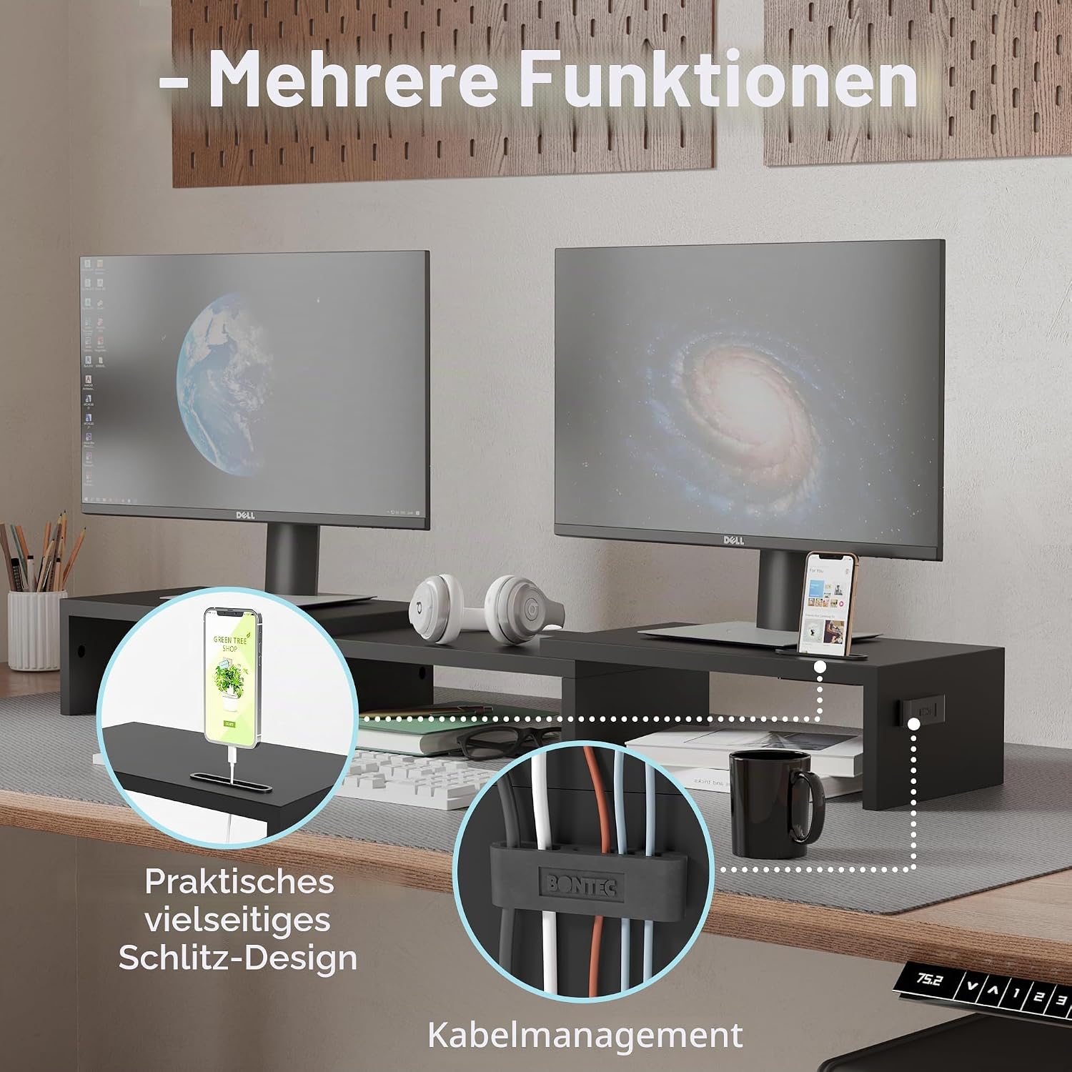 Thumbnail 4 de BONTEC Monitorständer Holz
