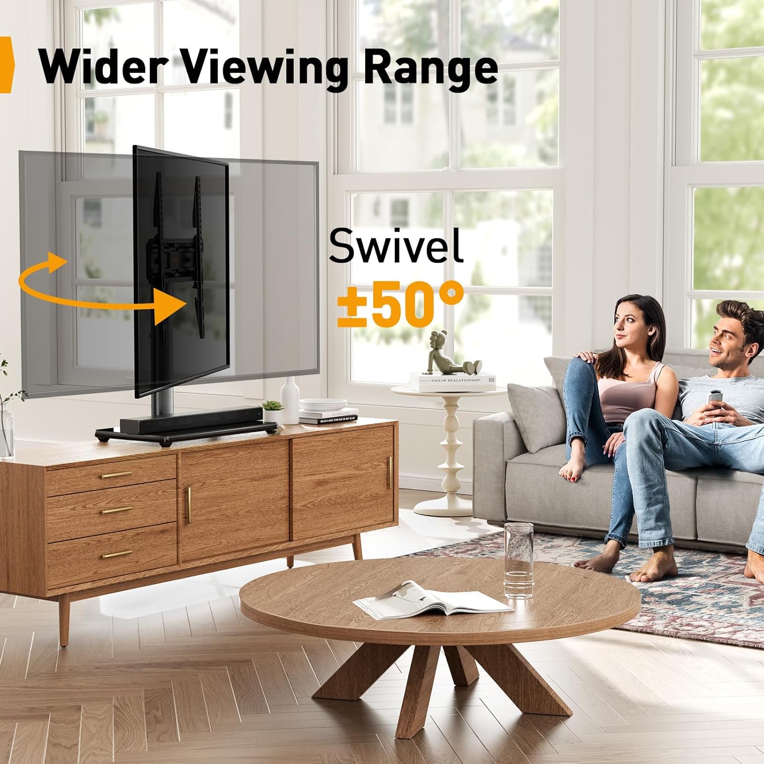 Thumbnail 1 de PERLEGEAR Universal Swivel TV Stand 45kg