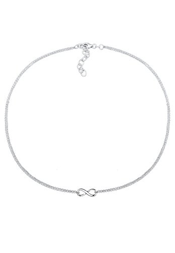 Thumbnail 2 de Elli Collier Femme Foulard L'Infini en Argent Sterling (925/1000) - Maille ras du cou ajustable