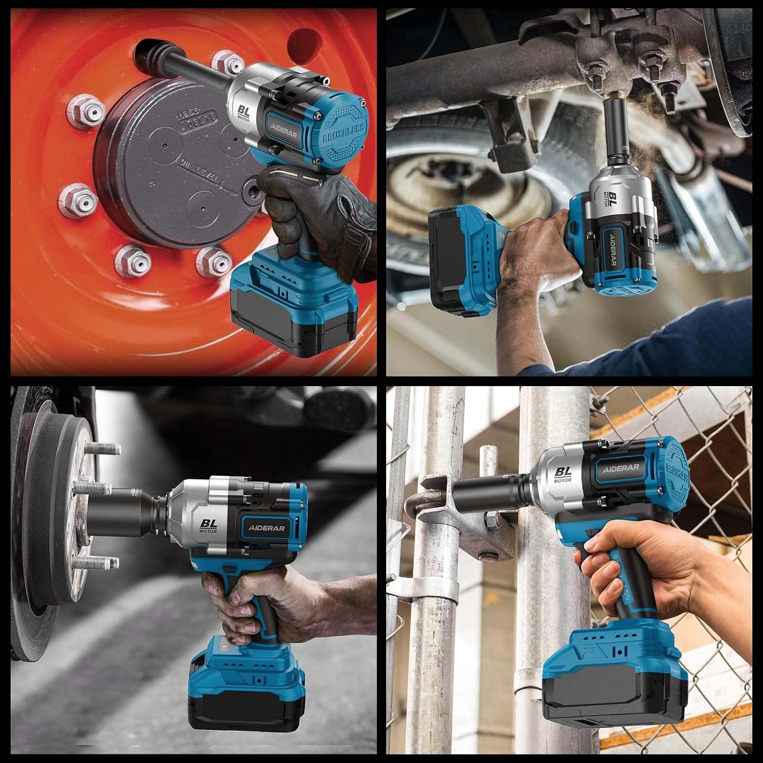 Thumbnail 3 de AIDERAR 1500Nm Schlagschrauber Akku 18V 1/2" Bürstenlos