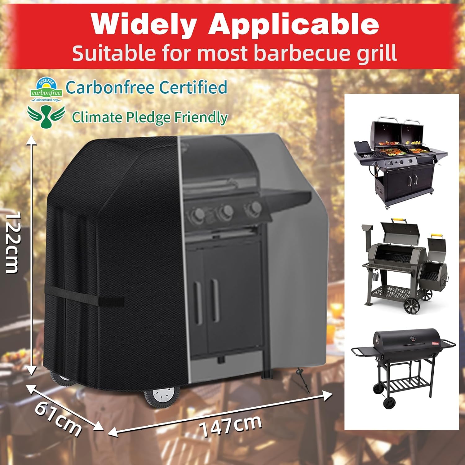 Thumbnail 1 de SPGOOD Housse barbecue 147 cm 🍖