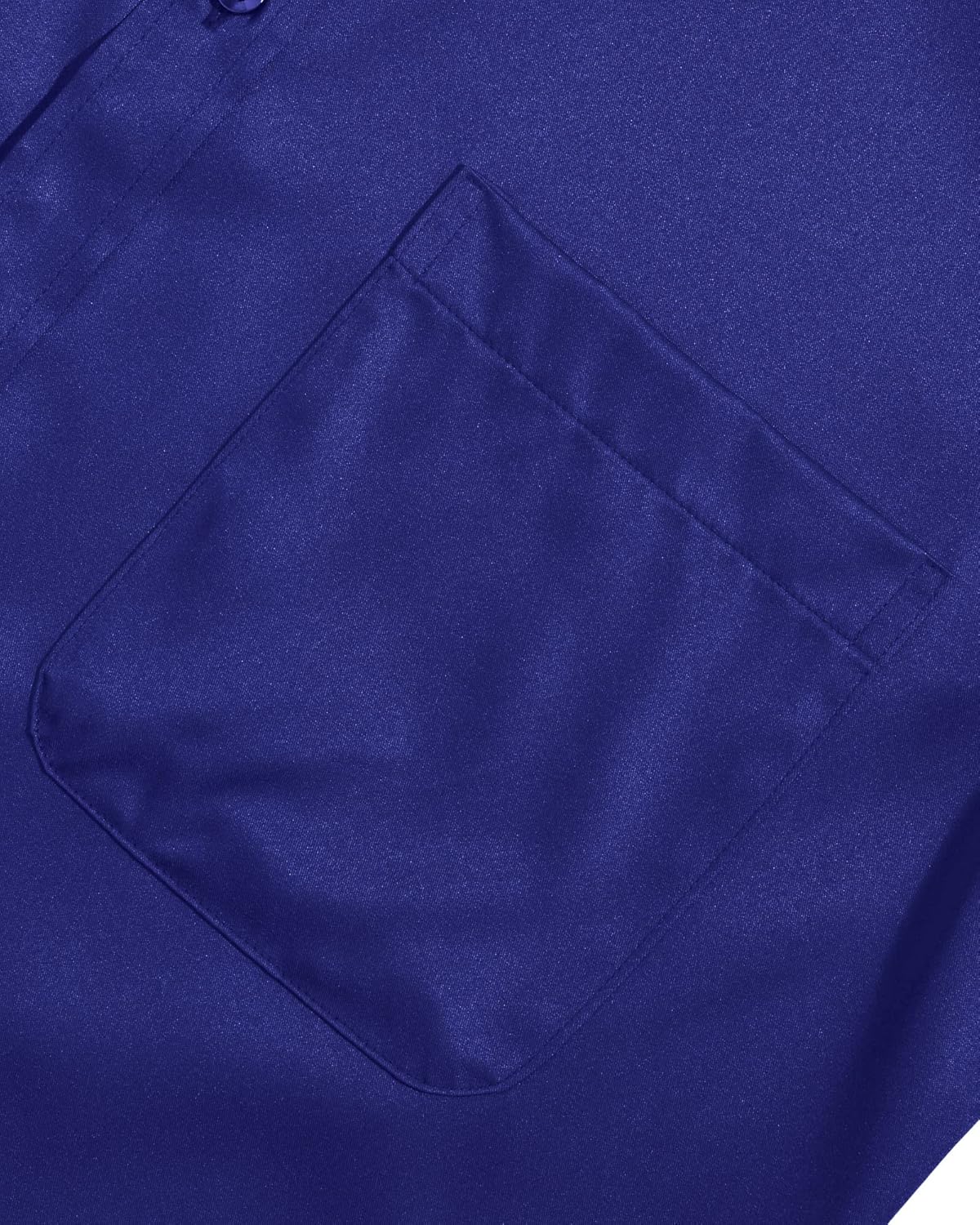 Detalle de Siliteelon Herren Kurzarm Hemden – Casual Regular Fit, bügelfrei und faltenfrei mit Tasche