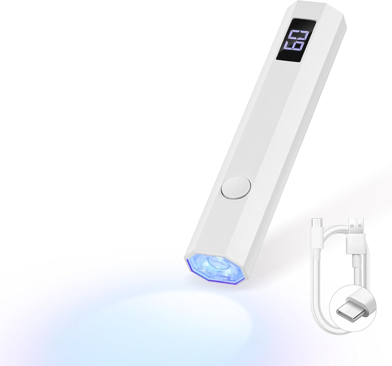Detalle de Saviland UV Lampe für Gelnägel – kompakte, wiederaufladbare Mini-UV/LED Nagellampe mit 20s/60s Countdown