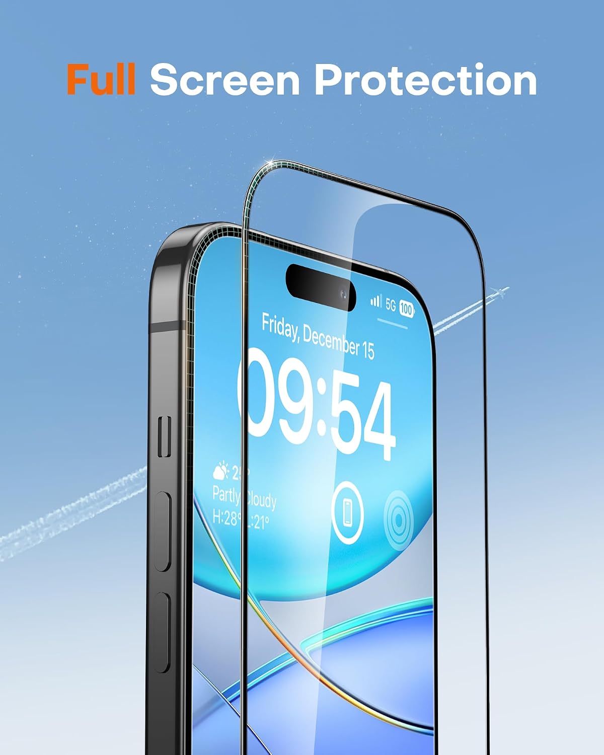 Detalle de 2+1 iPhone 16 screen protector set
