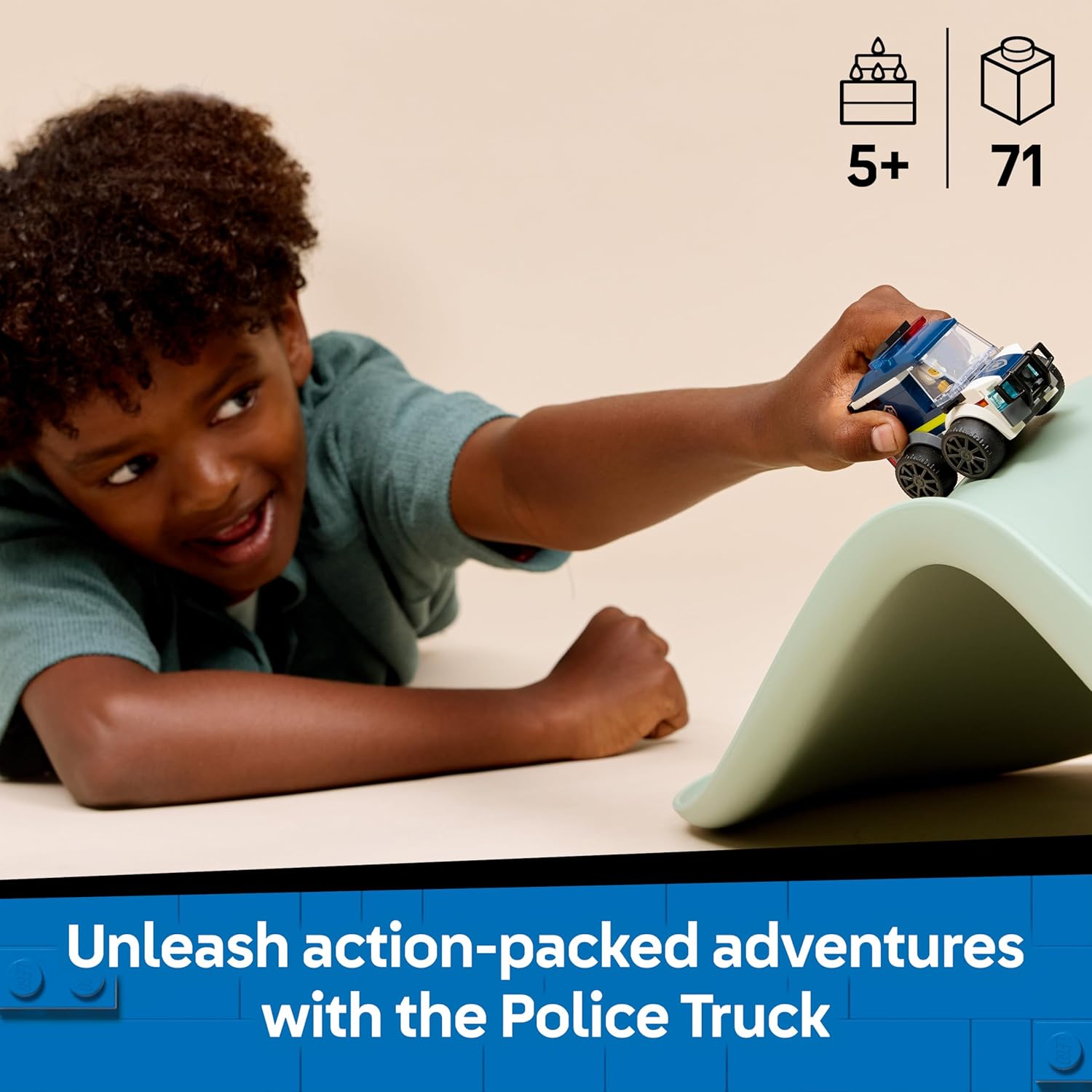 Thumbnail 2 de LEGO City Rides 60481 Police Truck building set with Police Officer Junior minifigure (toy for ages 5+)