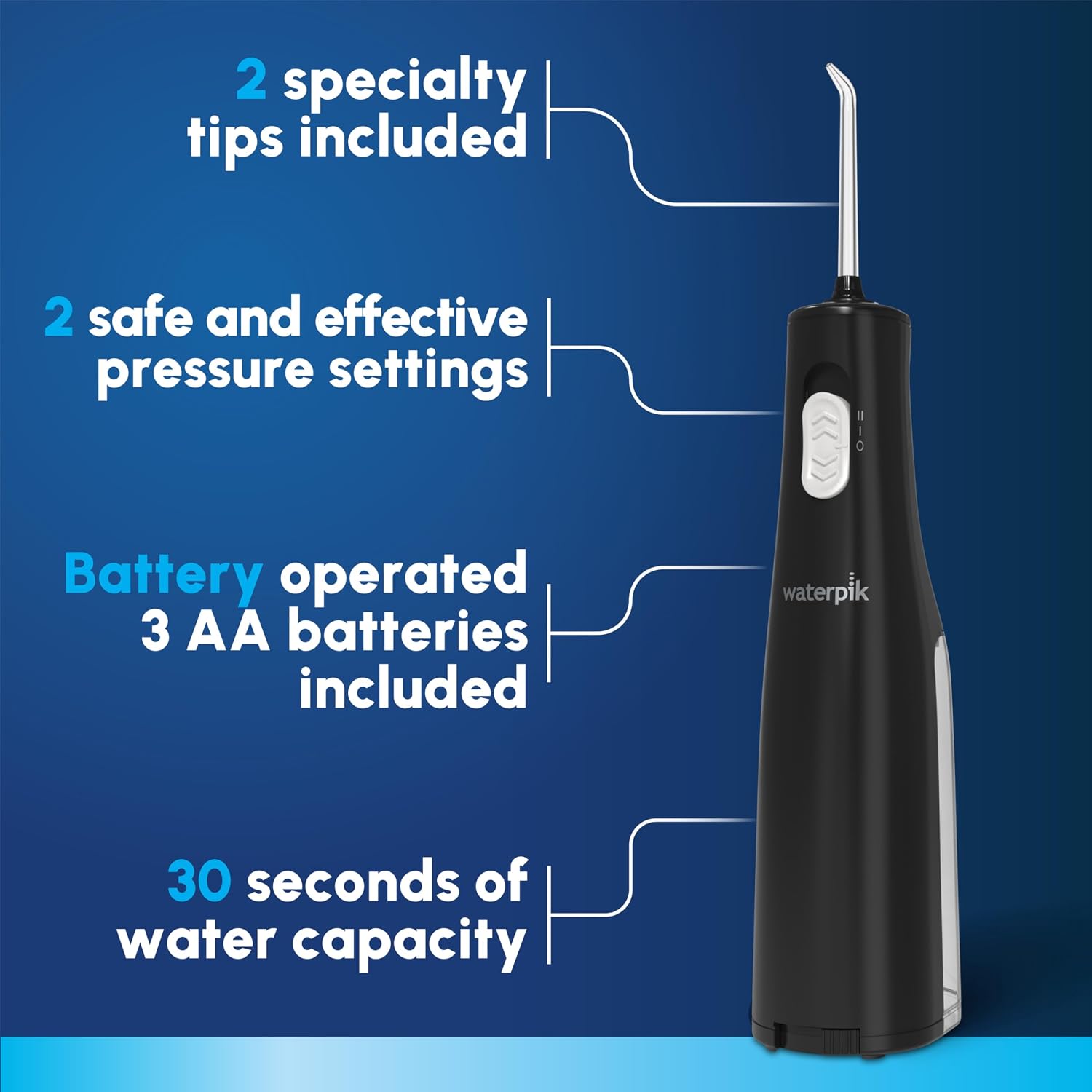 Detalle 2 de Waterpik WF-02 Cordless Water Flosser 5 oz 🦷
