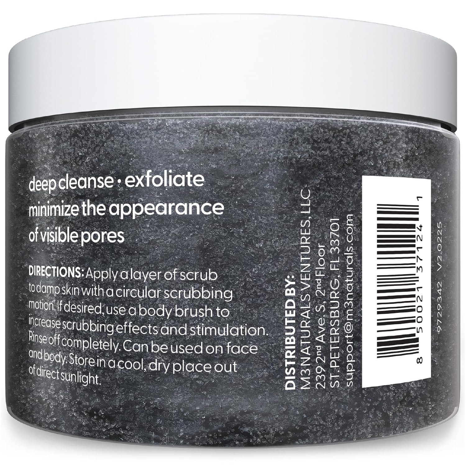 Detalle 2 de M3 Naturals Exfoliating Charcoal Scrub 16 oz