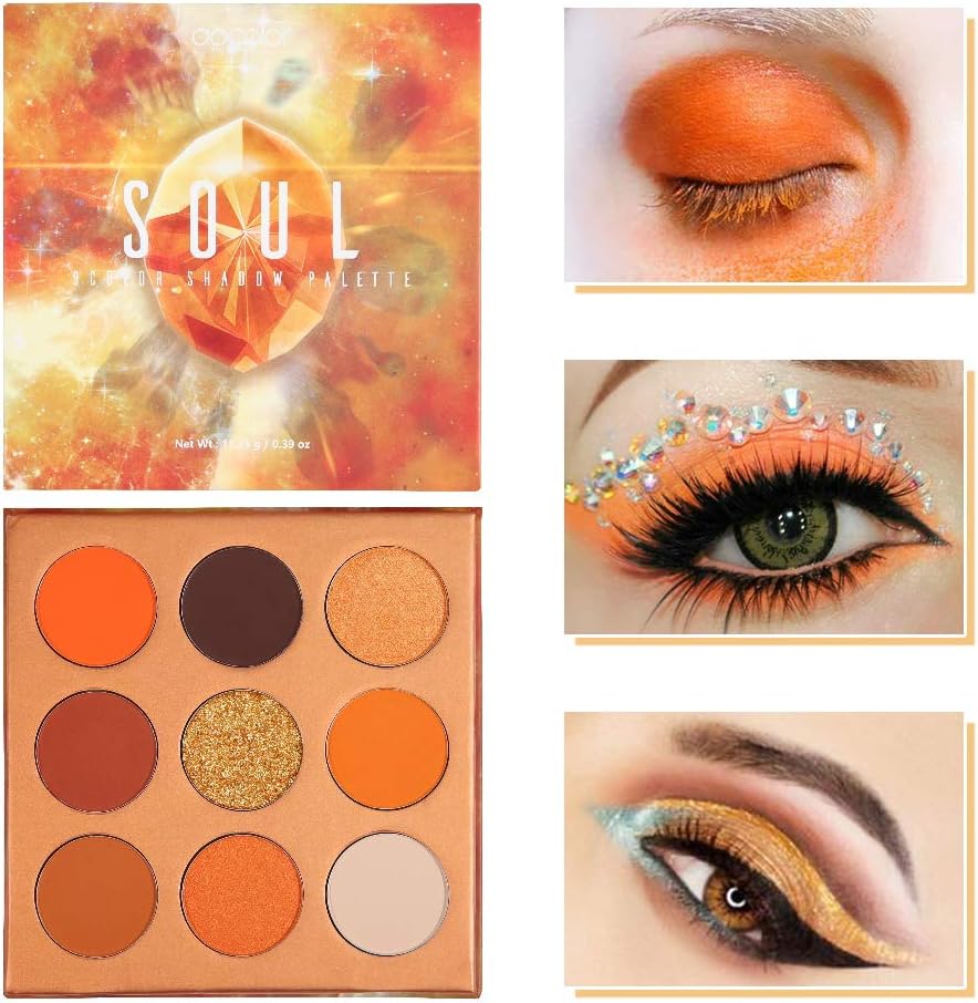 Detalle de Docolor Palette 9 Colori ombretti arancio 🎨