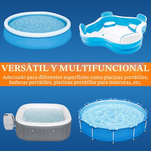 Detalle de Parches piscina bajo agua AHIKY: kit de reparación con cinta adhesiva de 10 cm x 250 cm