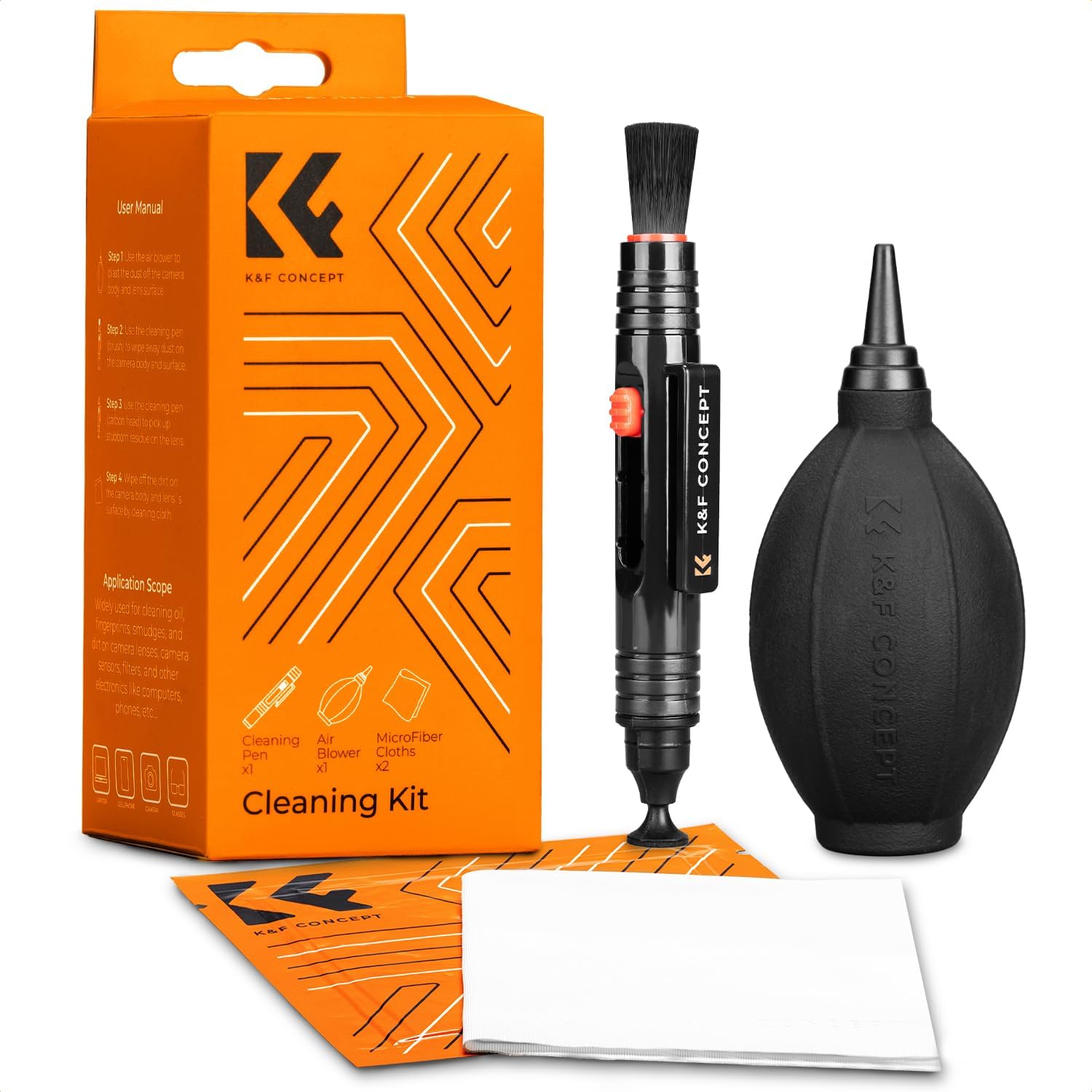 K&F CONCEPT Kit Pulizia Obiettivo 3‑in‑1