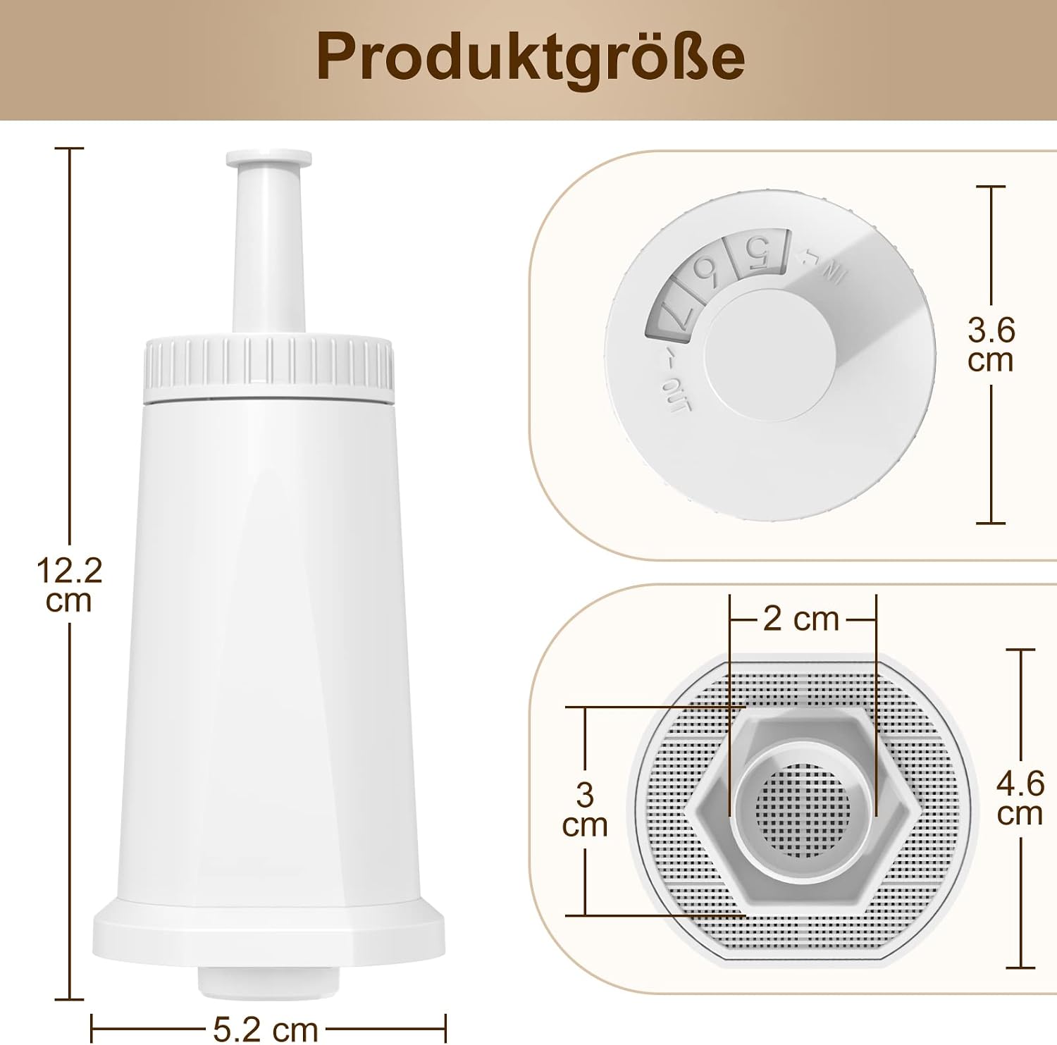 Thumbnail 5 de ARETHONE Wasserfilter Sage Kaffeevollautomat 6 Stück