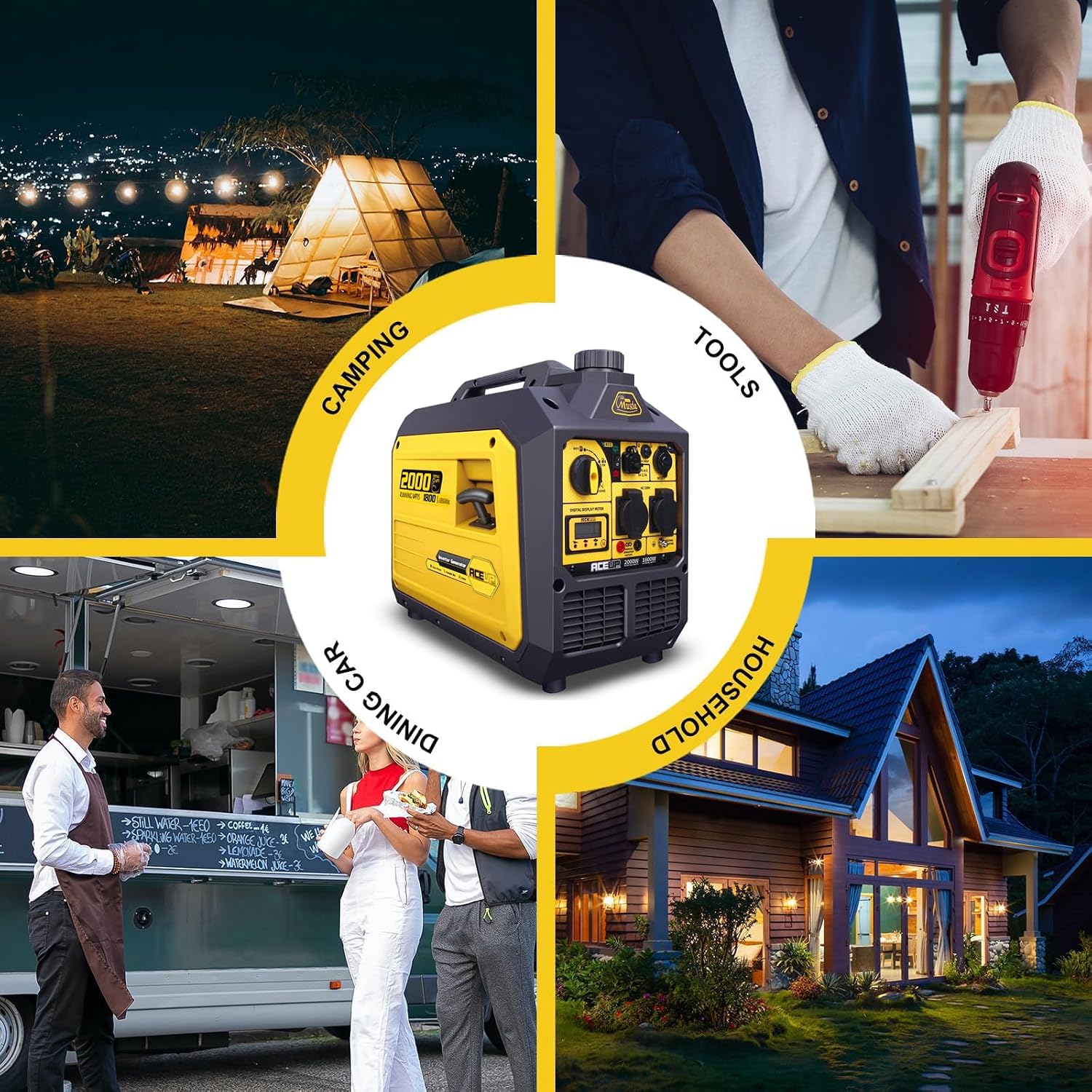 Thumbnail 6 de Aceup Energy 2000W Portable Inverter Generator