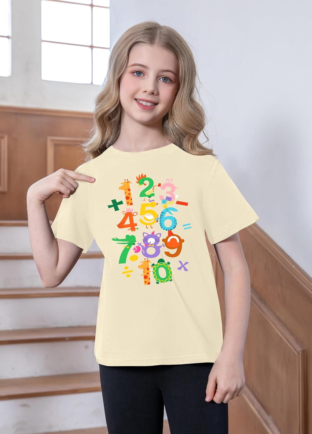 Detalle de tiorhooe Number Day Kids Maths T Shirt – 3 to 7 Years
