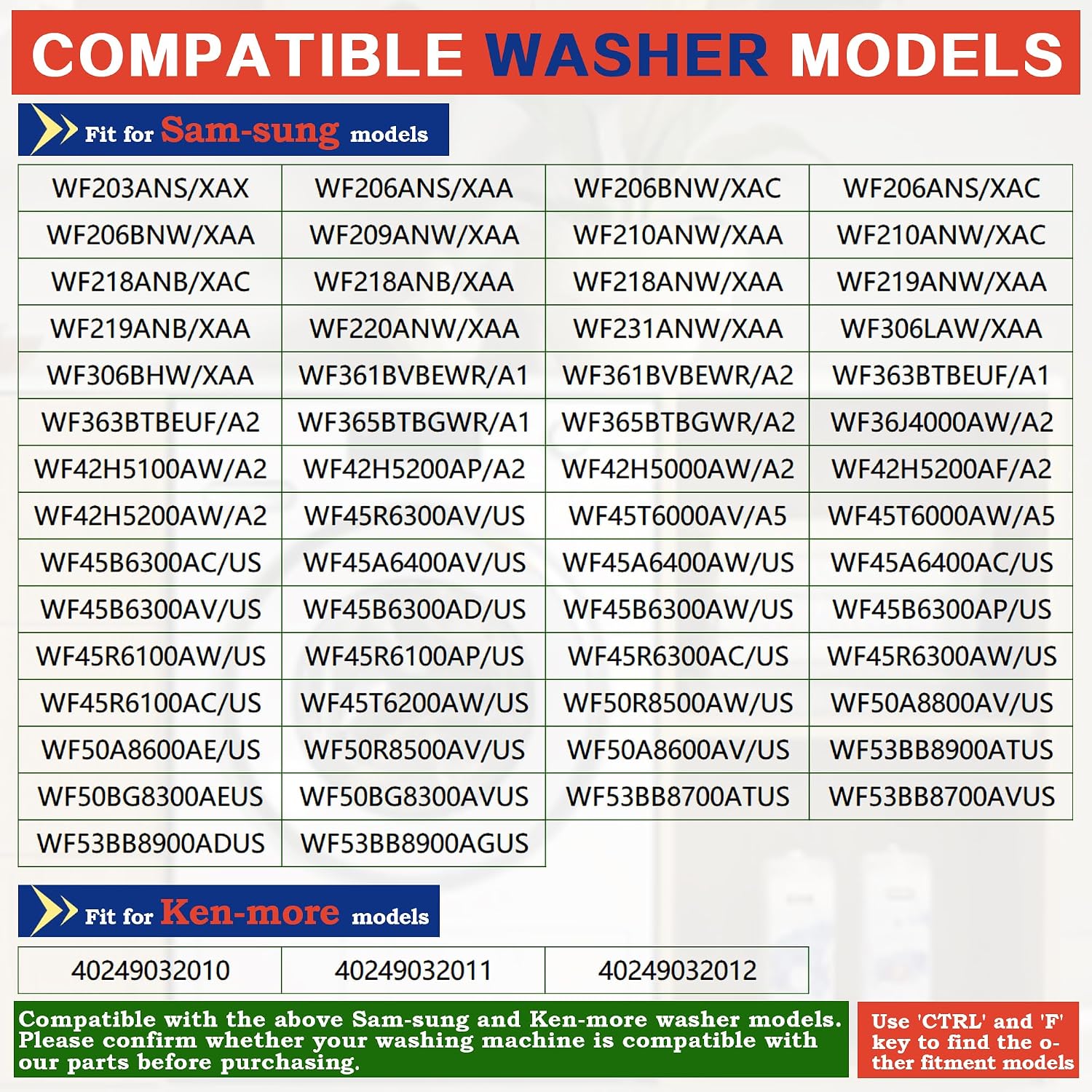 Thumbnail 2 de Bakaoof DC62-30312J & DC62-30314K Washer Water Inlet Valve Set, 2-Piece