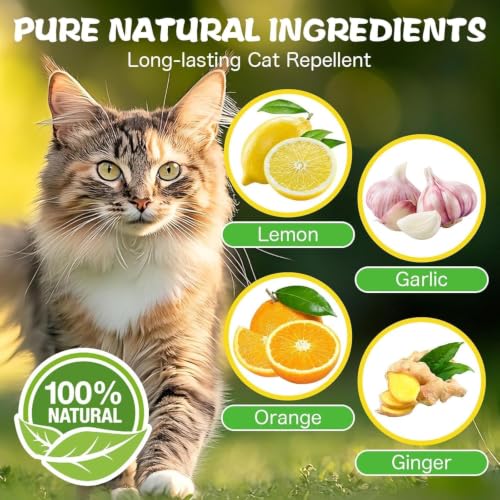 Detalle de RIOSYE Cat Repellent for Gardens UK: Natural, Long‑Lasting Outdoor & Indoor Deterrent