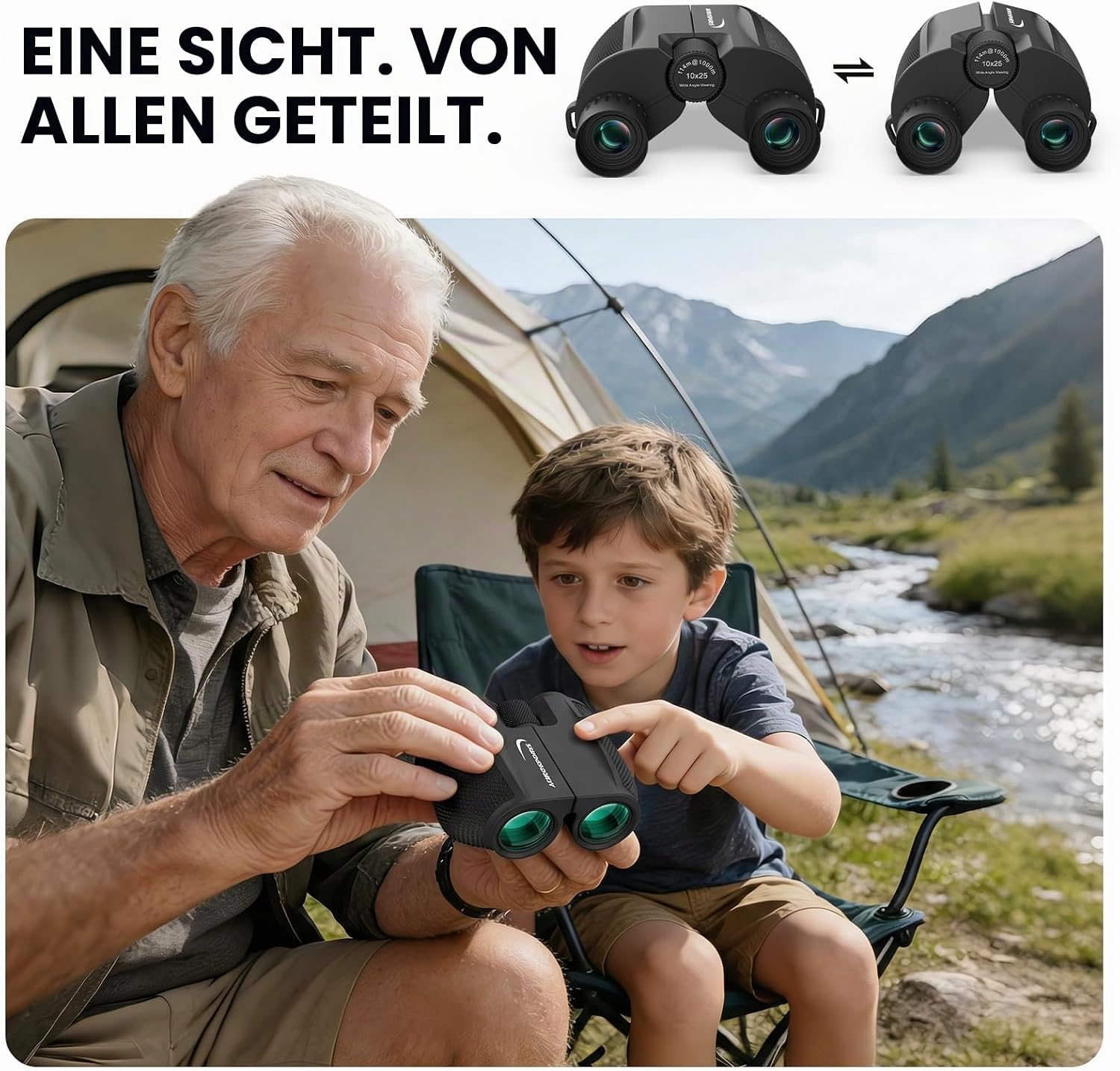 Thumbnail 4 de Aurosports 10x25 Kompaktfernglas 10× Vergrößerung