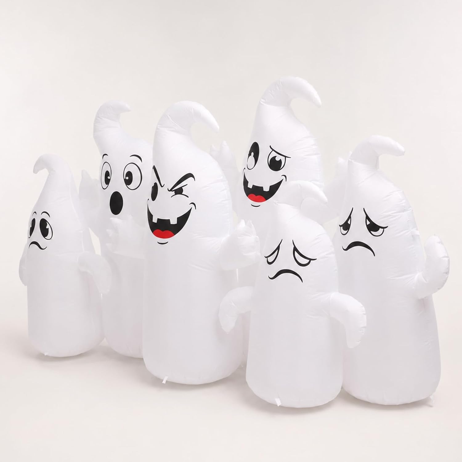 Detalle 2 de IRETG 8FT Halloween Inflatable, 5FT Tall with Six LED-Lit Ghosts