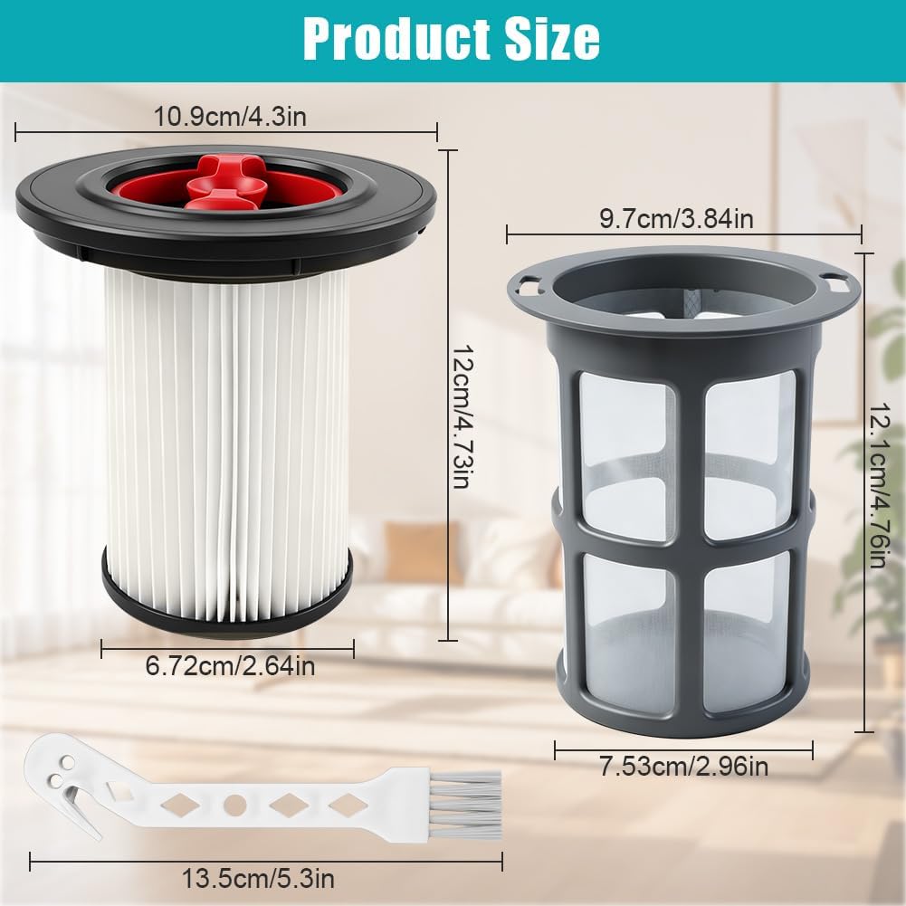 Detalle 2 de ANOMM 2-pack HEPA-ersättningsfilter för Bosch Unlimited Gen2 Series 8