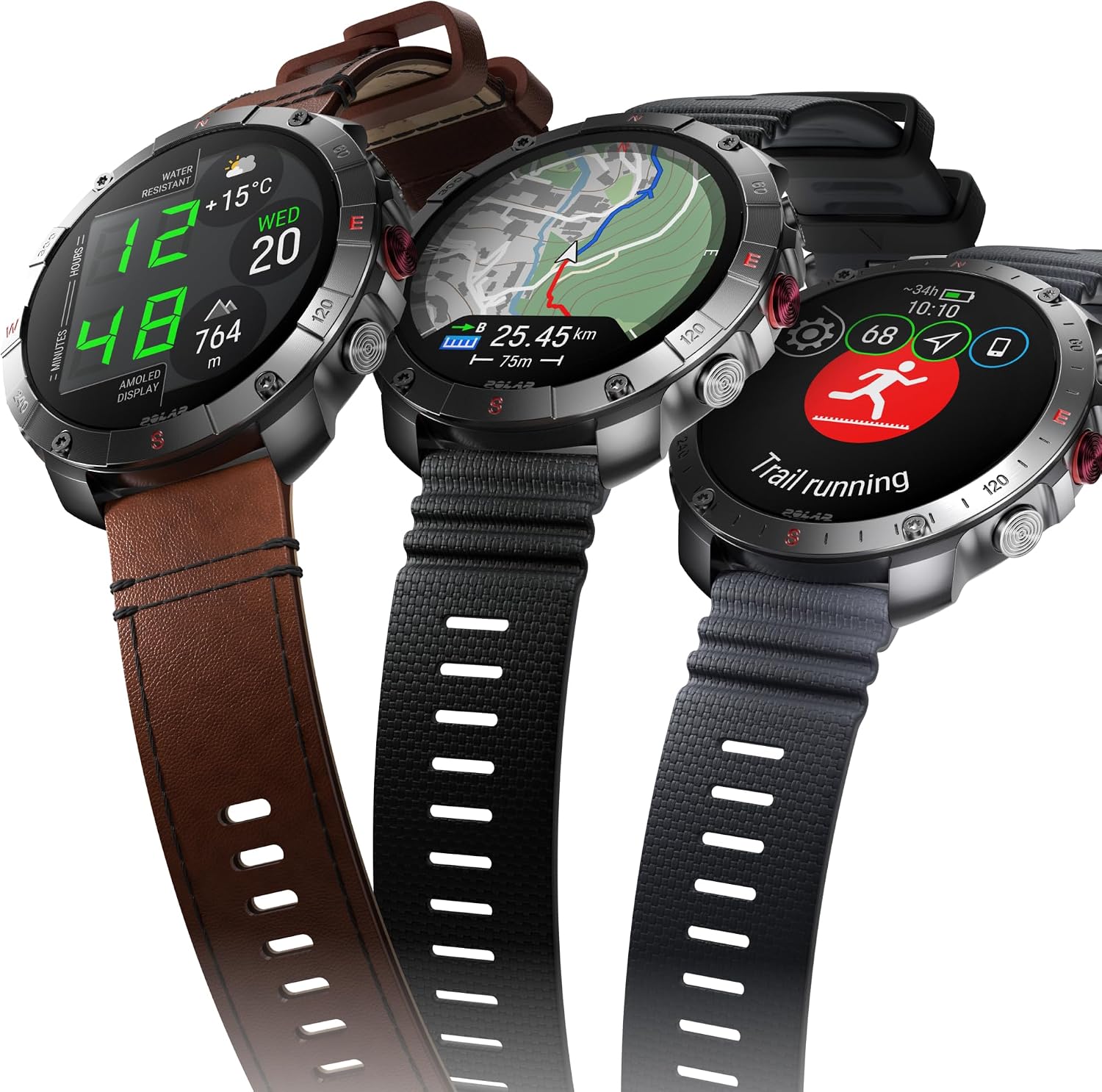 Detalle de Polar Grit X2 Pro : montre GPS double fréquence avec cartes topographiques