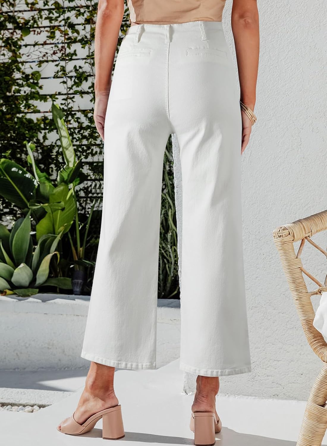 Detalle de sidefeel Wide Leg Jeans High Waisted 1️⃣0️⃣0% Stretch