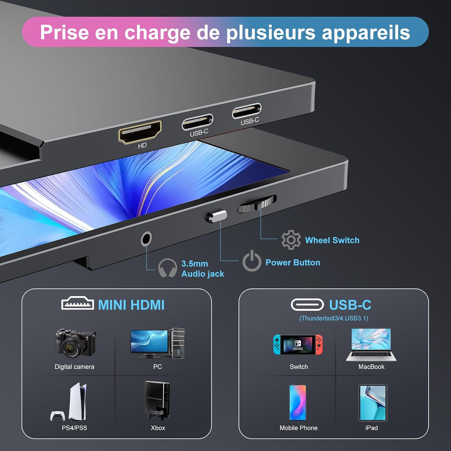 Detalle 2 de CUIUIC GS156B2 écran portable 15,6 pouces