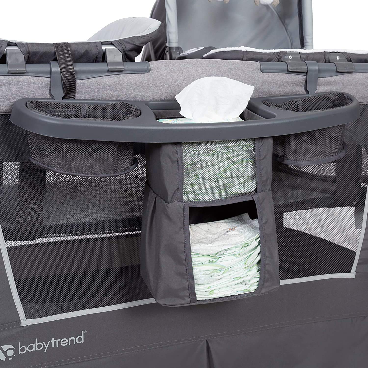 Thumbnail 4 de Baby Trend Retreat Nursery Center Playard, Bassinet & Changing Table, Robin