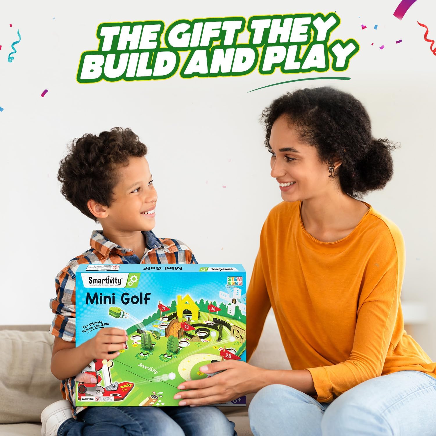 Thumbnail 5 de Smartivity DIY Mini Golf STEM Kit: Build a 10-Hole Course with a Mechanical Golfer