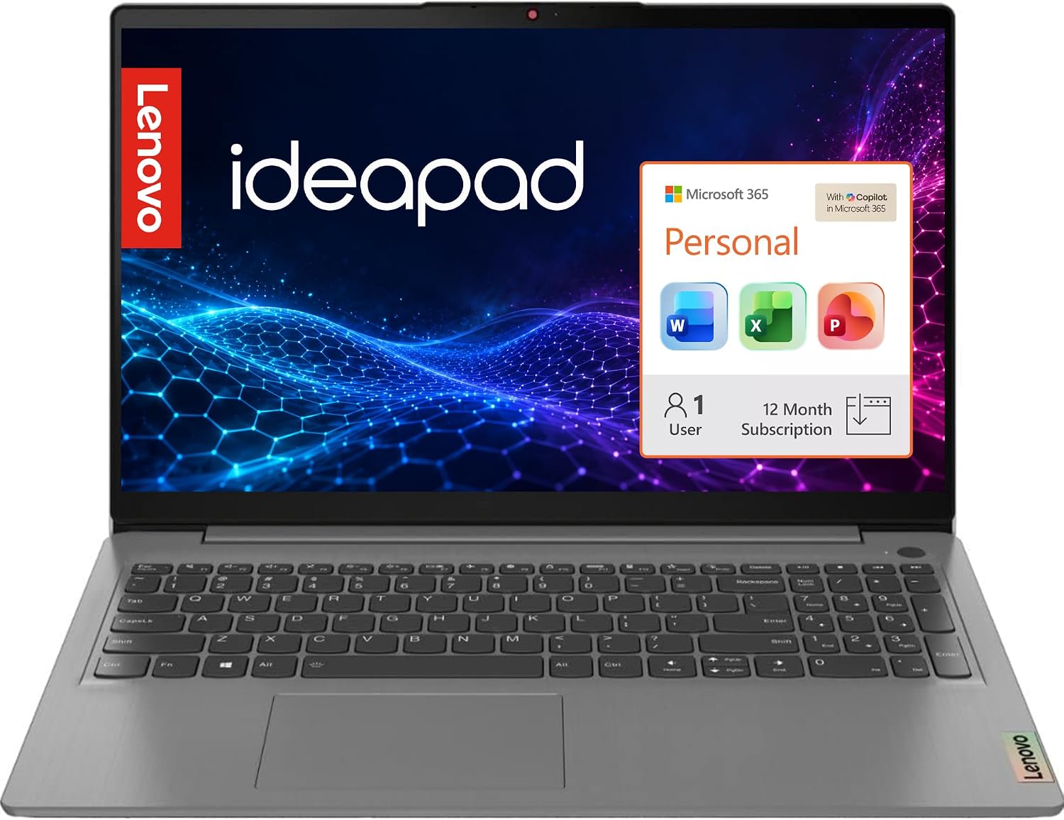 Detalle de Lenovo IdeaPad Slim 3 15 Laptop, 15.6-Inch FHD Display, 8GB RAM, Intel N150