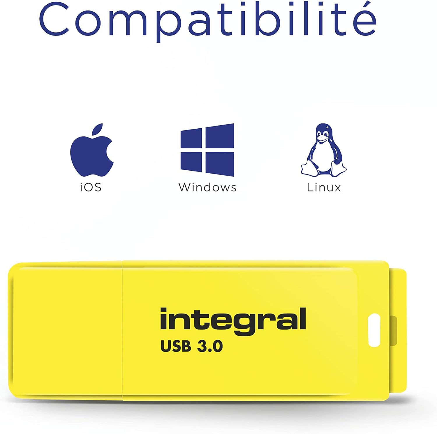 Thumbnail 3 de Integral 64 Go Neon Jaune USB 3.2