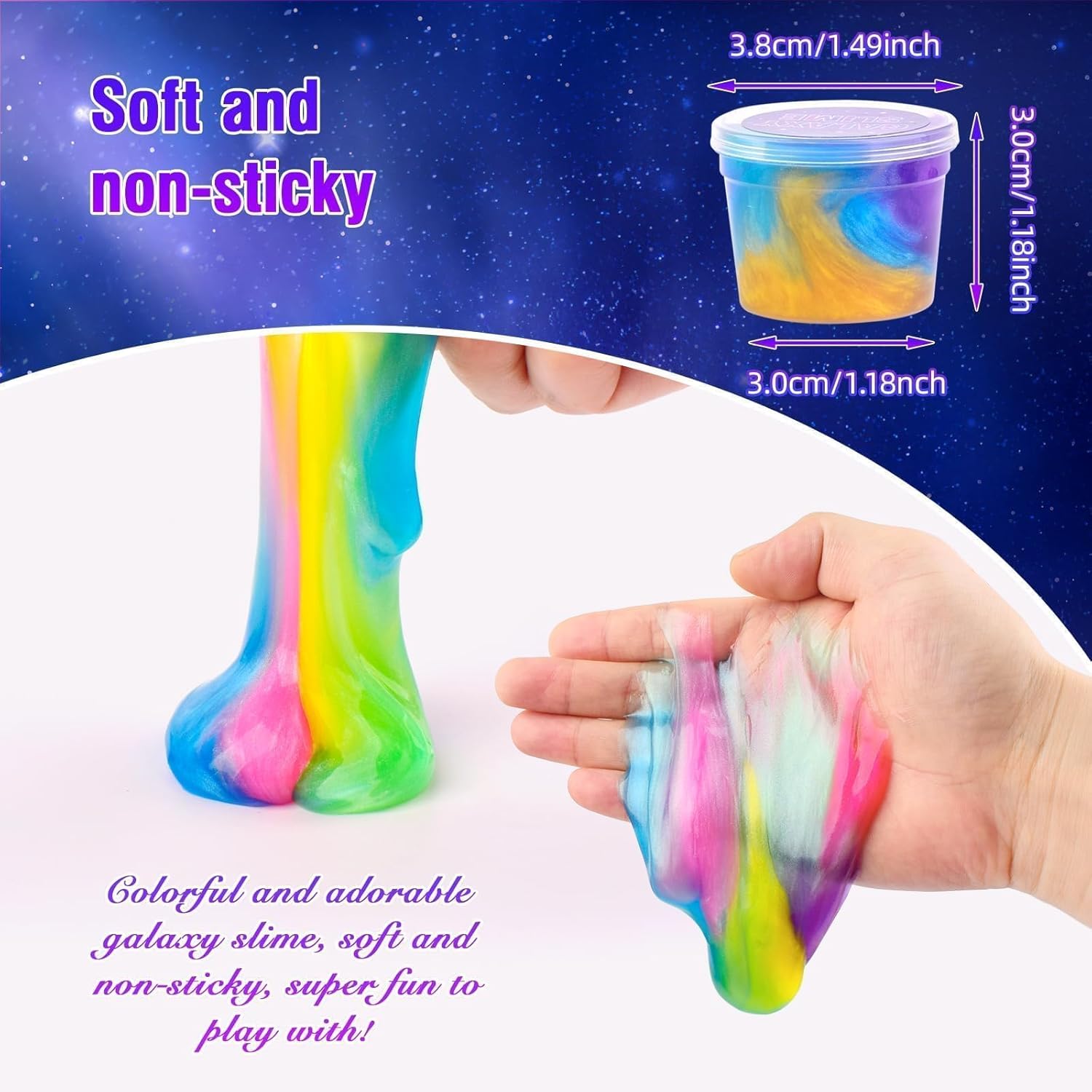 Thumbnail 2 de 118-Pack Galaxy Slime Party Favors Kit