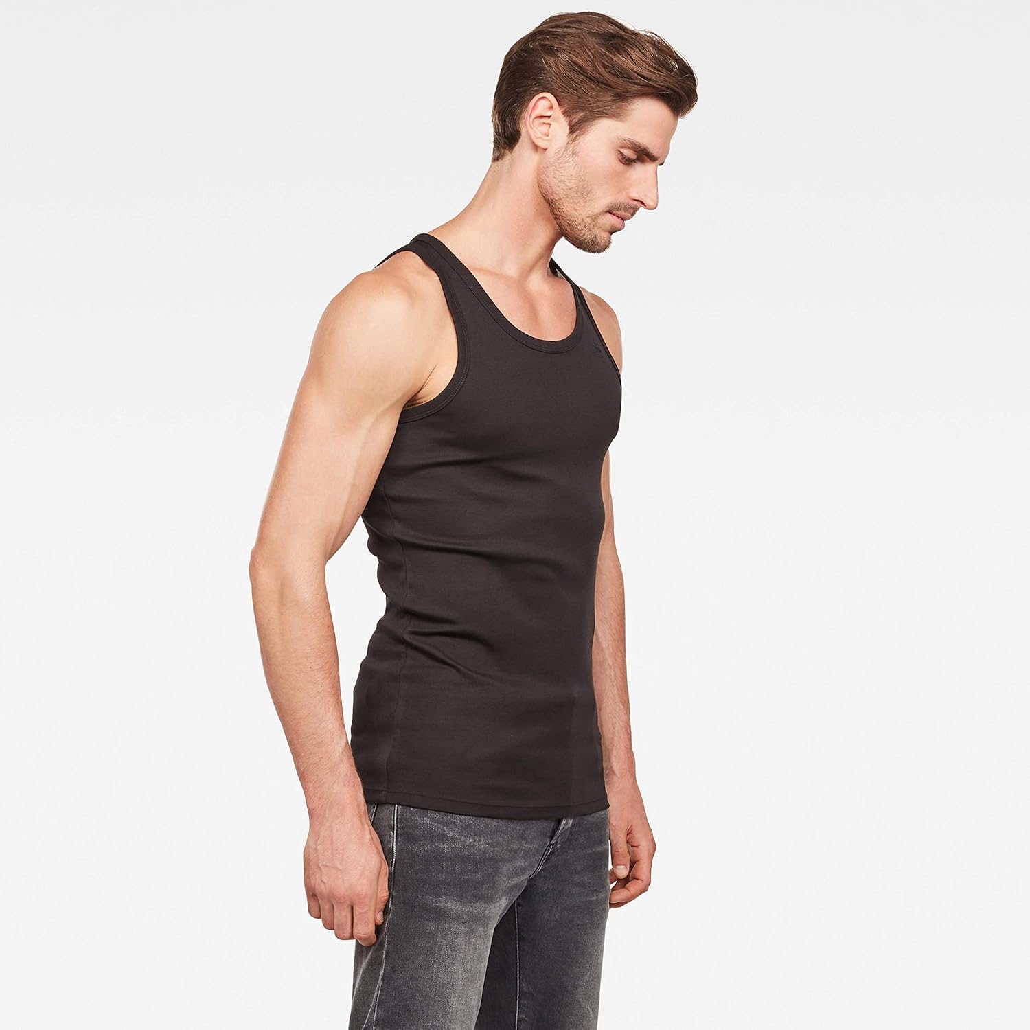 Detalle de G-Star T-Shirts Homme – Lot de 2, design G-Star RAW brodé