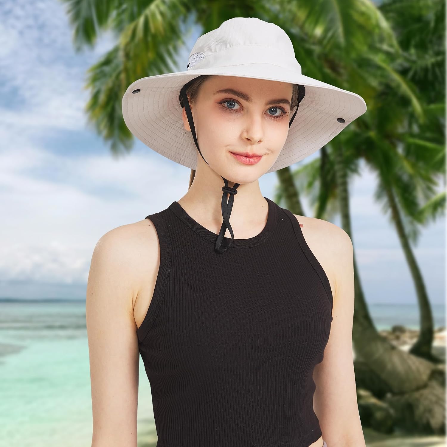 Thumbnail 1 de NPJY Ponytail Sun Hat, 22–22.8-Inch Fit