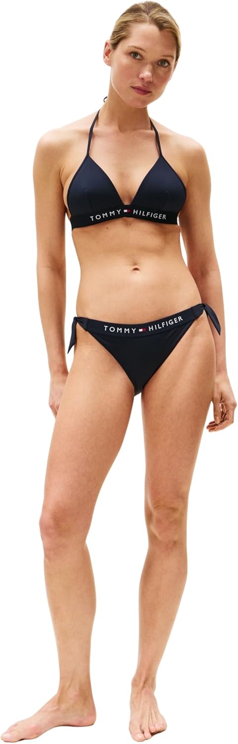 Detalle de Tommy Hilfiger Damen Bikinitop Triangle Gepolstert – eleganter Triangle, gepolstert mit Rückenverschluss