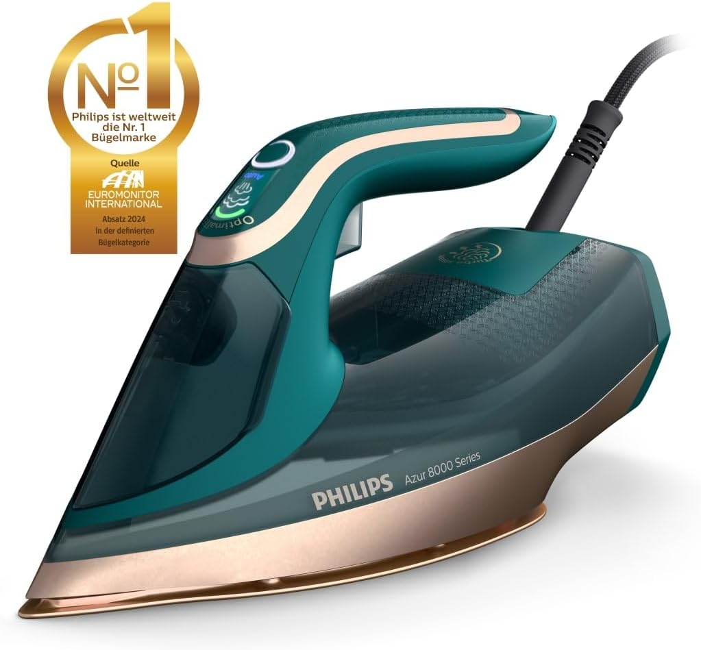 Detalle 2 de Philips Azur 8000 Serie Dampfbügeleisen DST8030/70 – OptimalTEMP, 3000 W, 70 g/min Dauerdampf