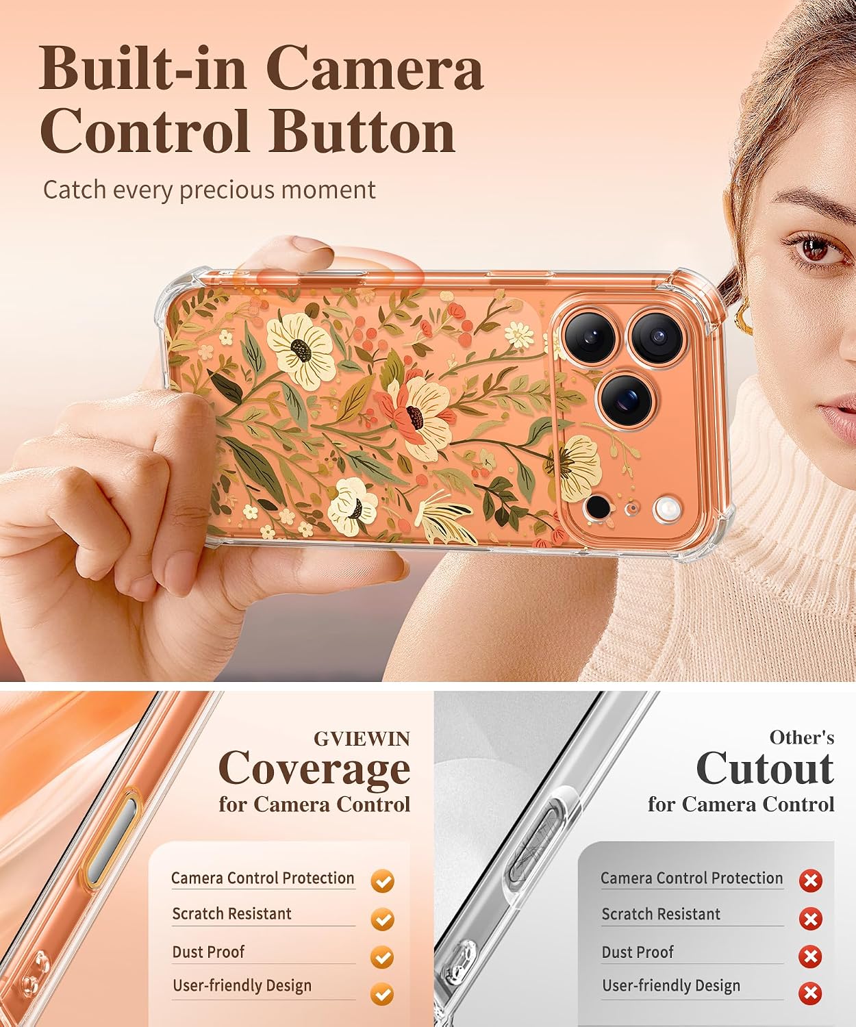 Thumbnail 4 de GVIEWIN iPhone 17 Pro Max case 6.9" with screen protector