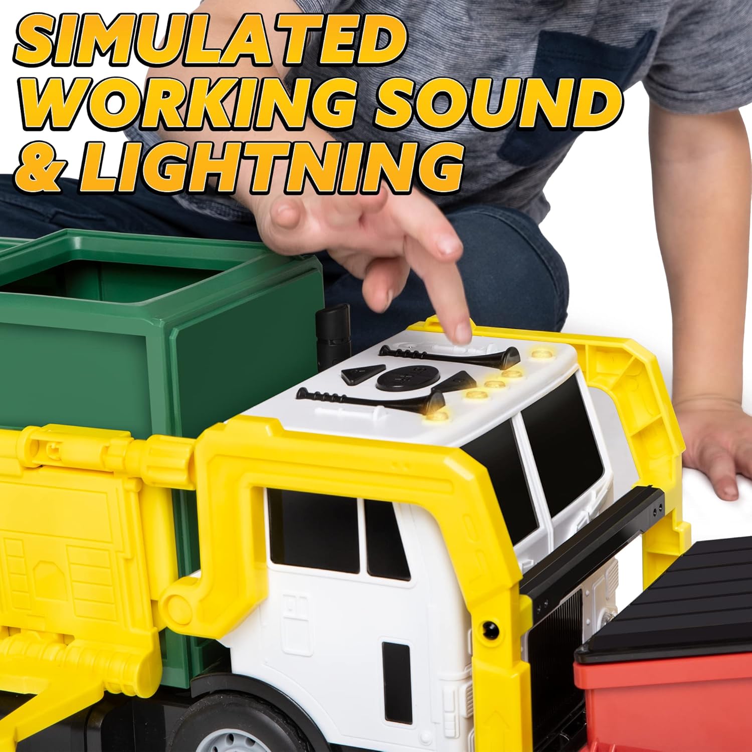 Thumbnail 5 de JOYIN Large Friction Powered Garbage Truck Toy set for kids 🚚