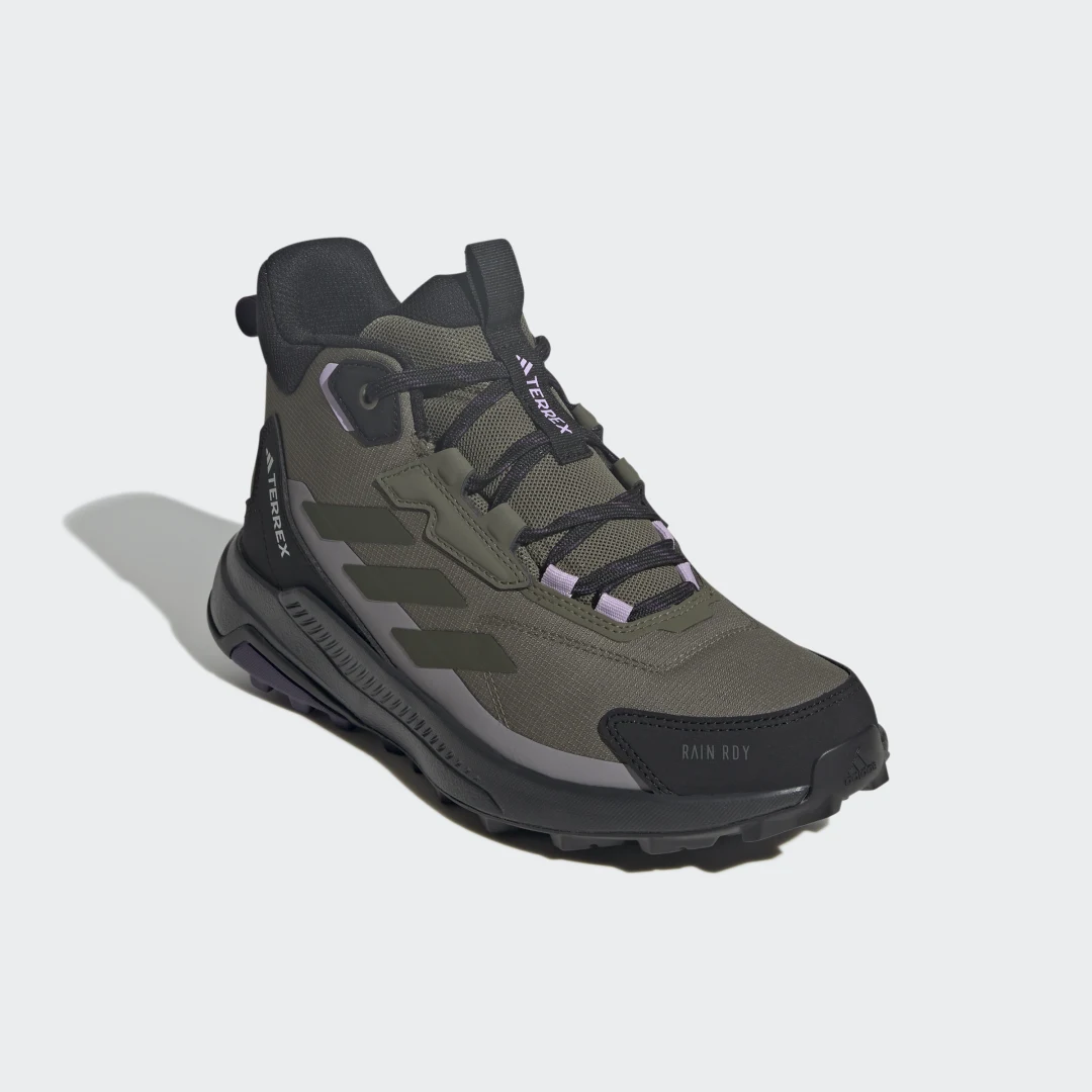 Detalle 2 de Adidas Terrex Anylander Mid Rain.Rdy Hiking: Zapatilla de senderismo en verde